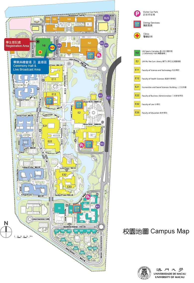 U O F M Campus Map - Map